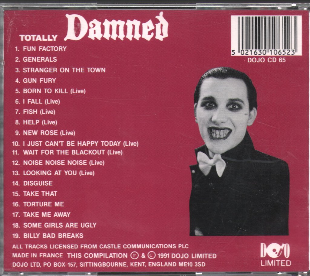 Damned - Totally Damned - Cd