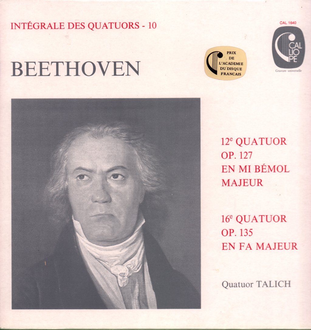 Quatuor Talich - Beethoven Integrale Des Quatuors 10 - Lp