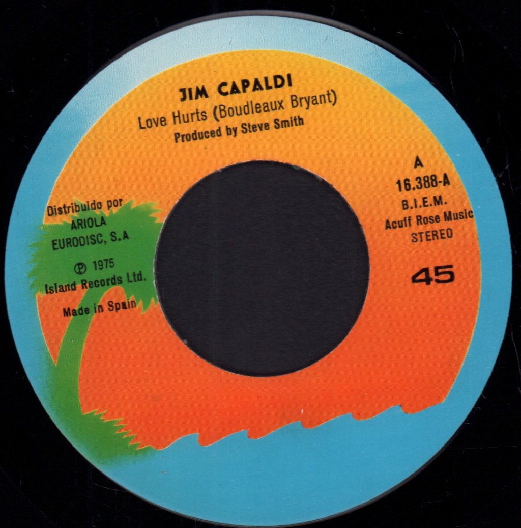 Jim Capaldi - Love Hurts - 7 Inch