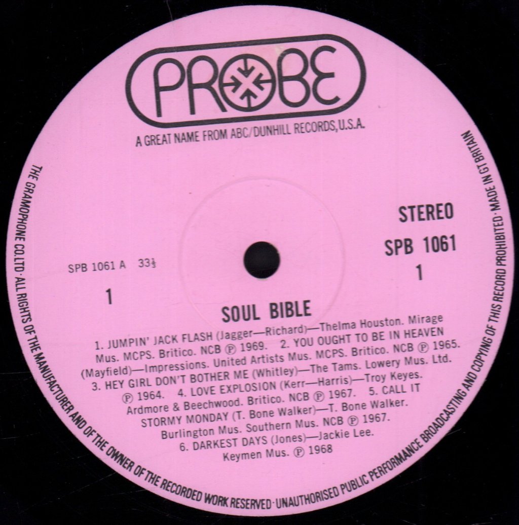 Various Artists - Soul Bible Chapter One - Lp