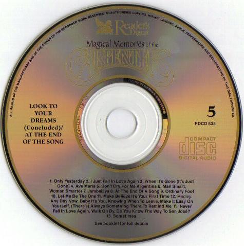 Carpenters - Magical Memories Of The Carpenters - Cd Set
