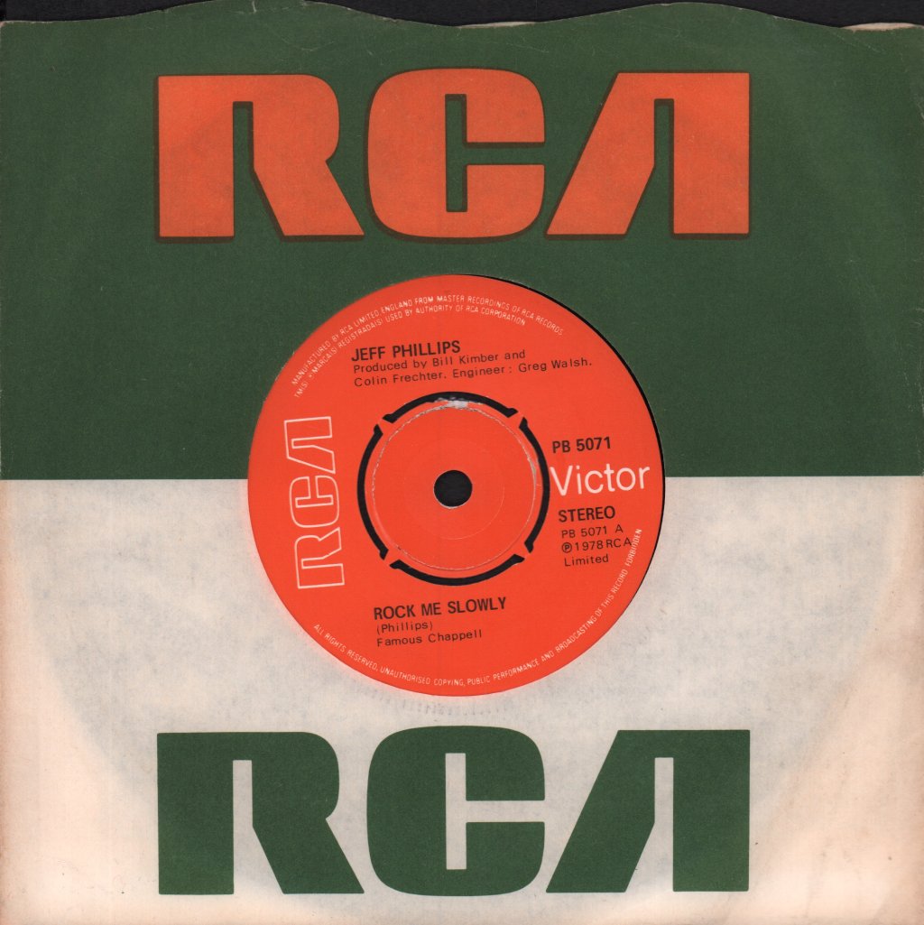 Jeff Phillips - Rock Me Slowly - 7 Inch
