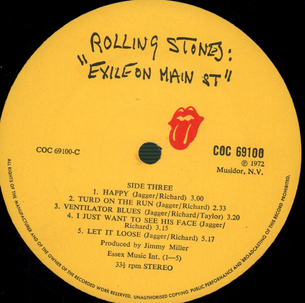 Rolling Stones - Exile On Main St. - Double Lp