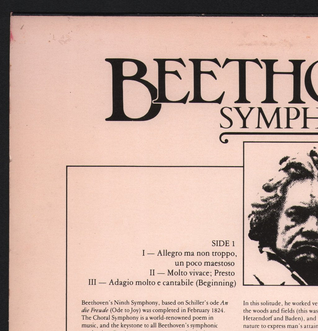 Eugene Ormandy / Philadelphia Orchestra - Beethoven - Symphony No. 9 In D Minor, Op. 125 "Choral" (Beginning) - Lp