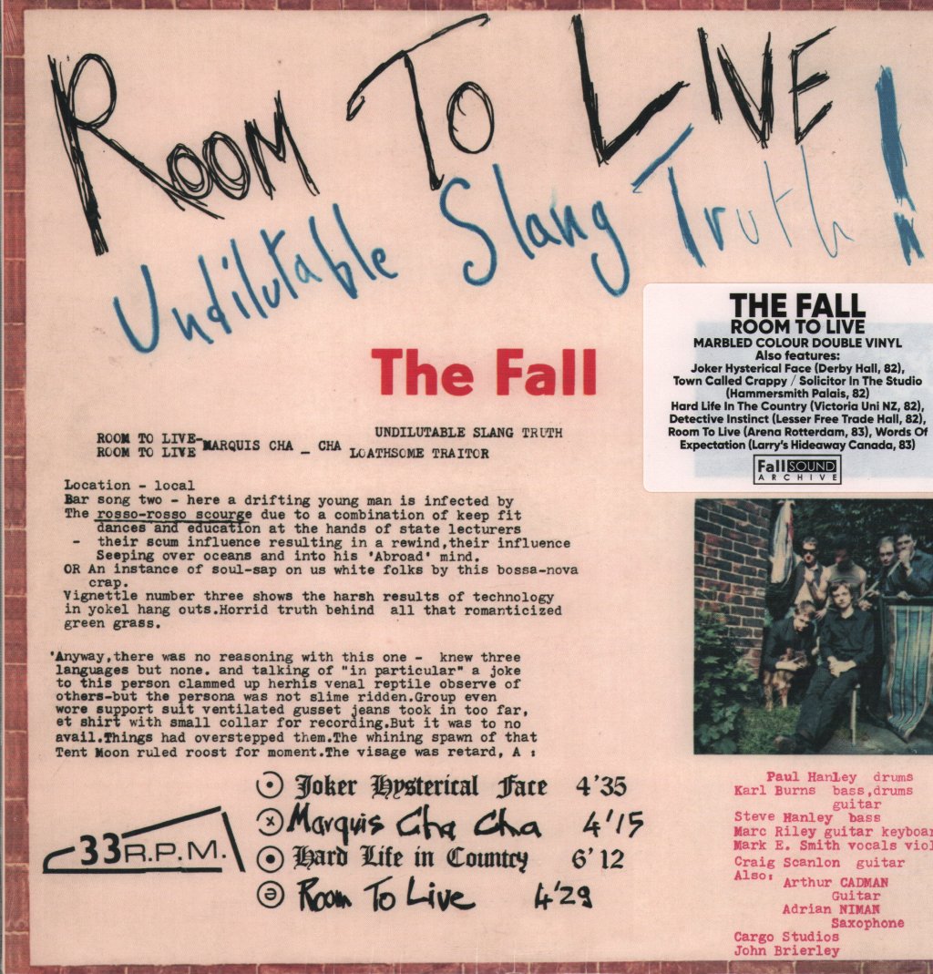 Fall - Room To Live - Double Lp