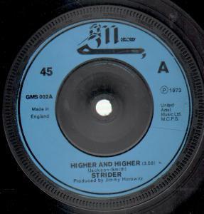 Strider - Higher And Higher - 7 Inch