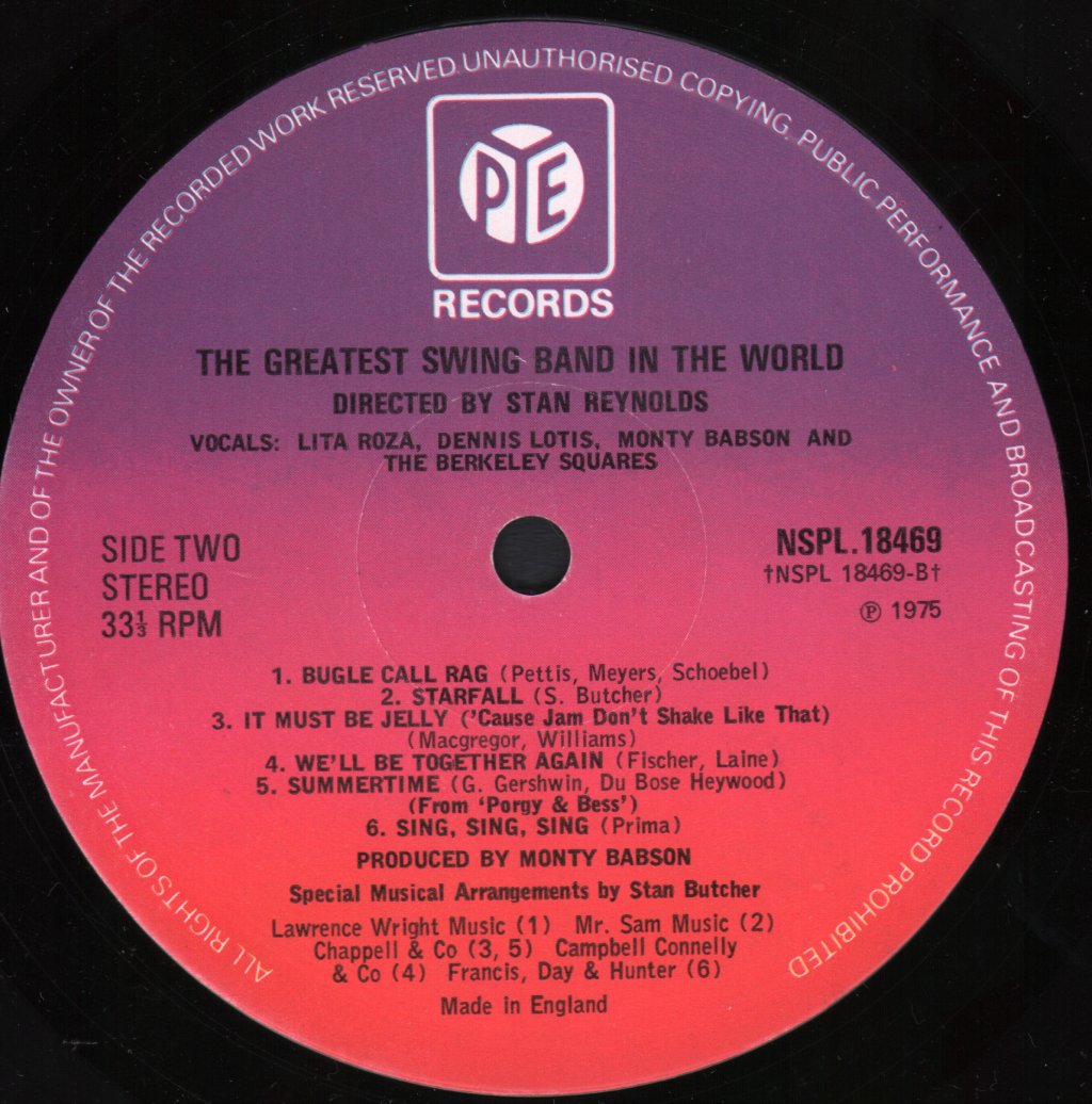 Greatest Swing Band In The World - Is British - Lp