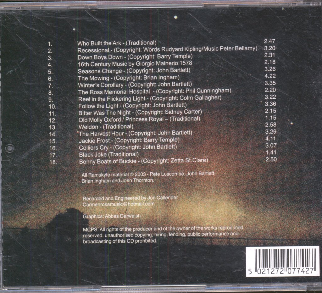 Ramskyte - Flickering Light - Cd