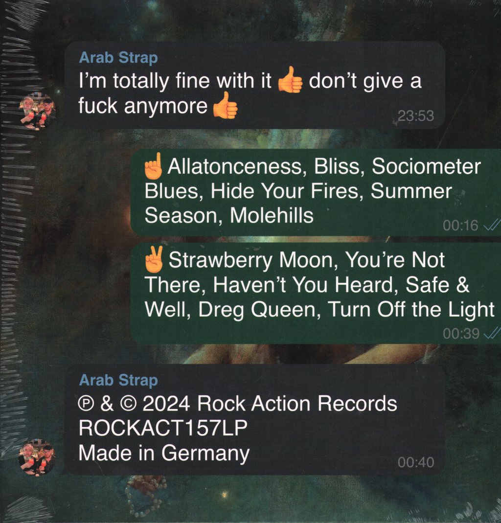 Arab Strap - I'm totally fine with it don't give a f*ck anymore - Lp