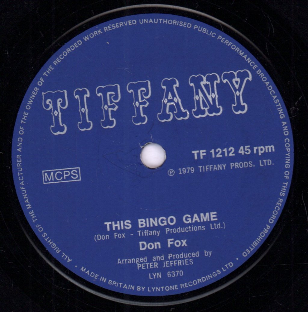 Don Fox - Bingo - 7 Inch