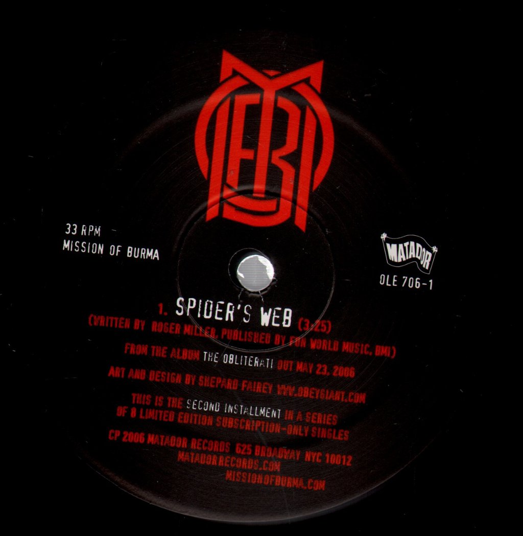 Mission Of Burma - Spider's Web - 12 Inch