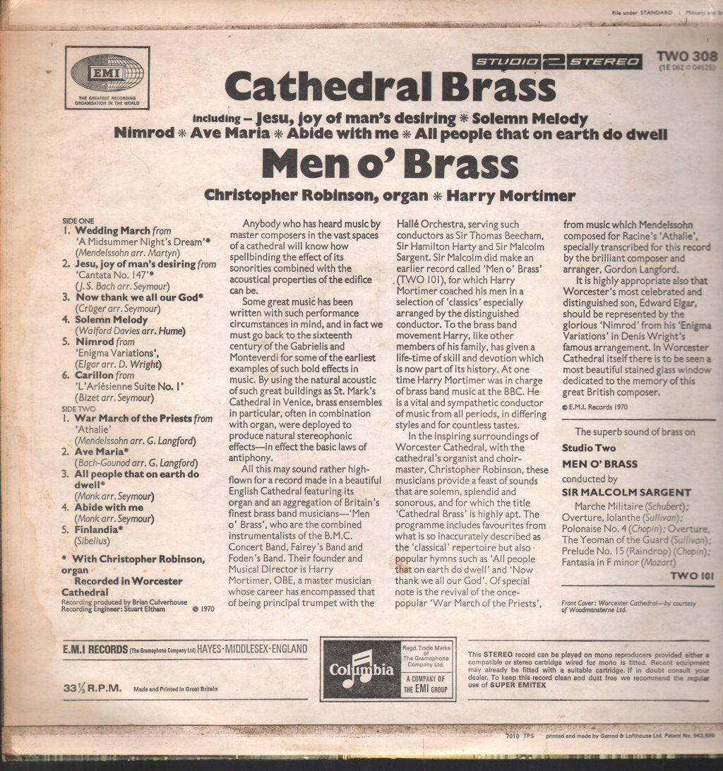 Men O' Brass - Cathedral Brass - Lp