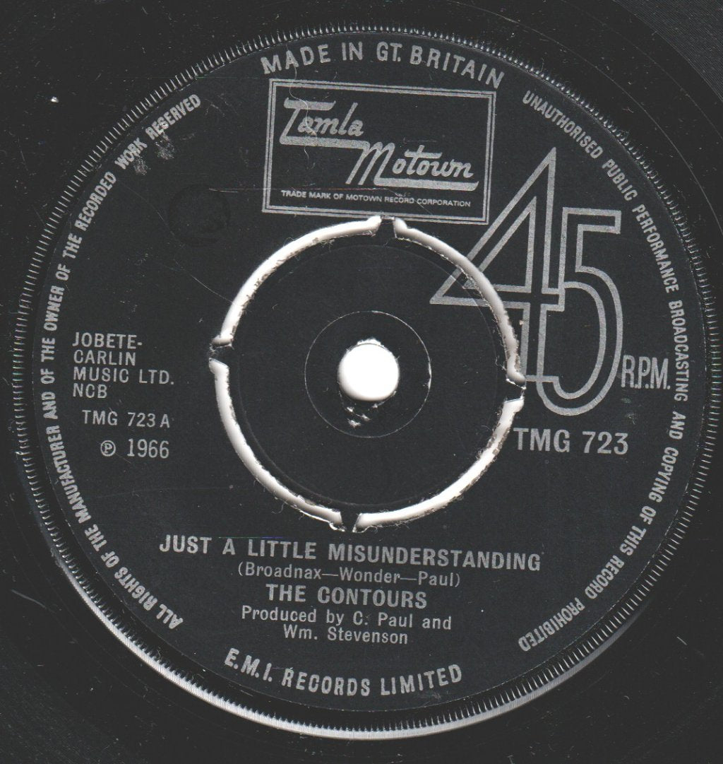 Contours - Just A Little Misunderstanding - 7 Inch