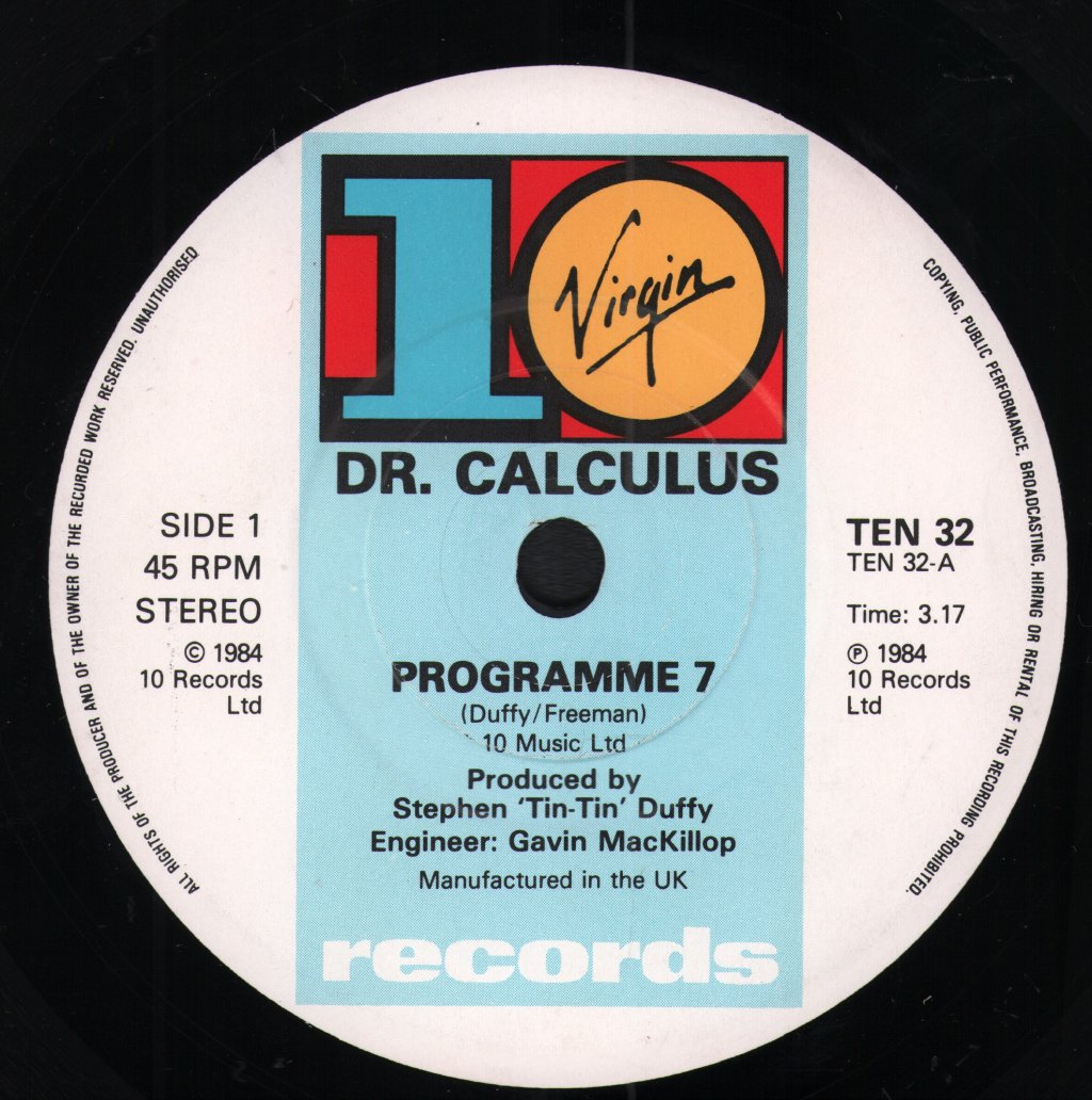 Dr Calculus - Programme 7 - 7 Inch
