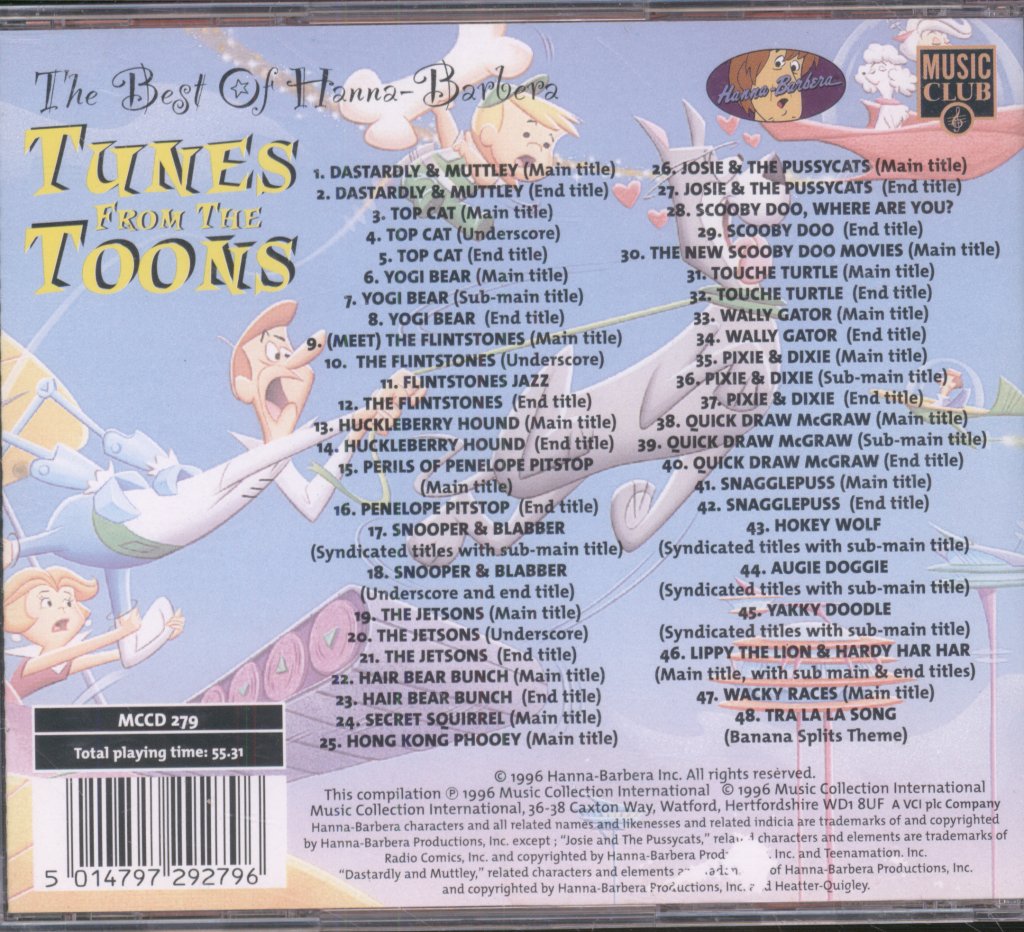 Unknown Artist - Tunes From The Toons (The Best Of Hanna-Barbera) - Cd