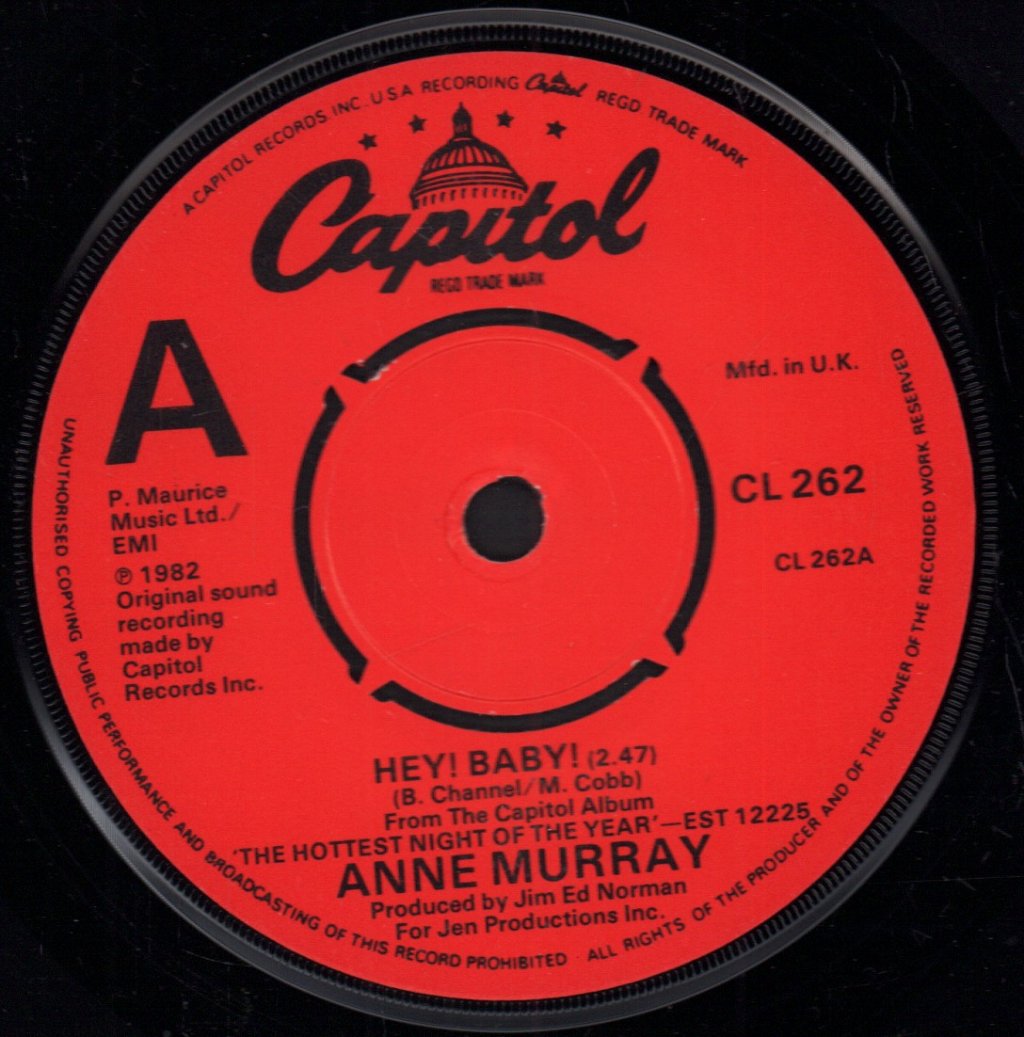 Anne Murray - Hey Baby - 7 Inch