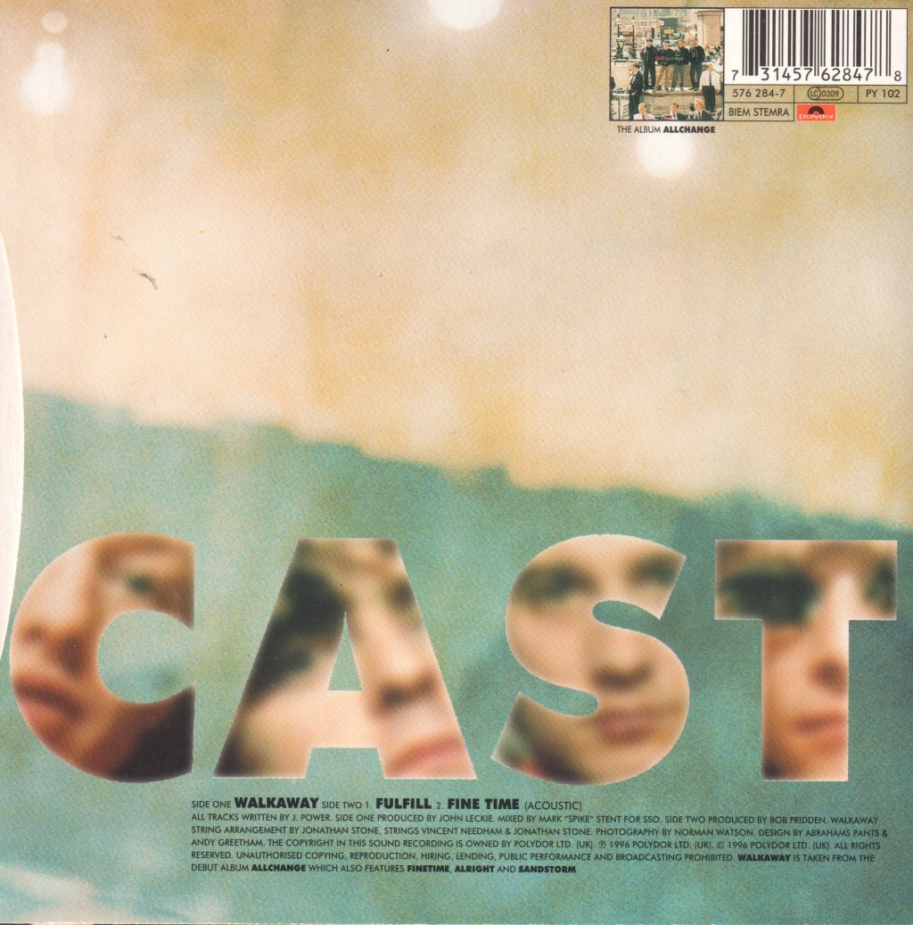 Cast (Liverpool Band) - Walkaway - 7 Inch
