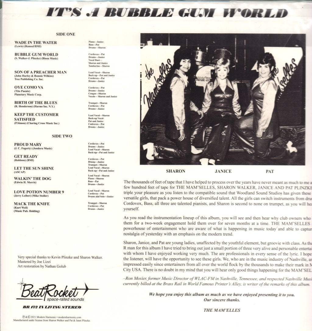 Mam'selles - It's A "Bubble Gum World" - Lp