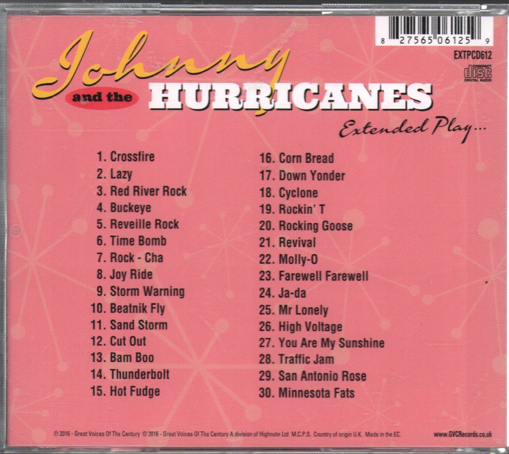 Johnny And The Hurricanes - Extended Play... [Original EP Sides] - Cd
