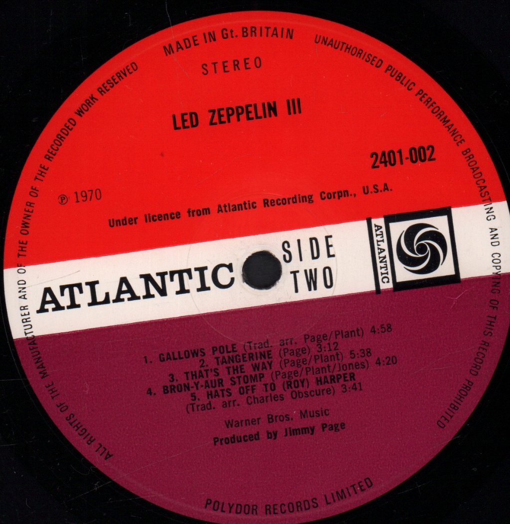 Led Zeppelin - 3 - Lp