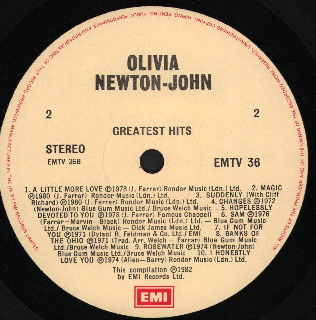 Olivia Newton John - Greatest Hits - Lp