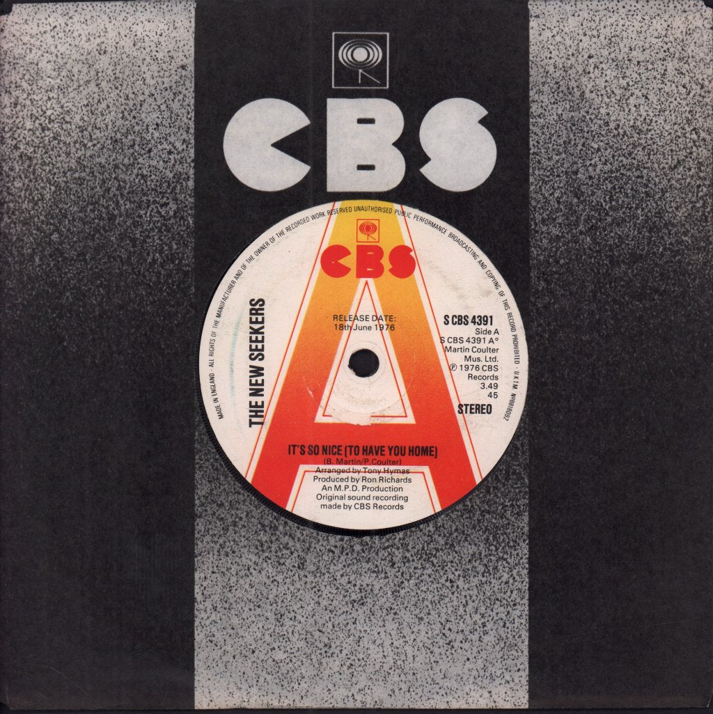 New Seekers - It's So Nice To Have You Home - 7 Inch