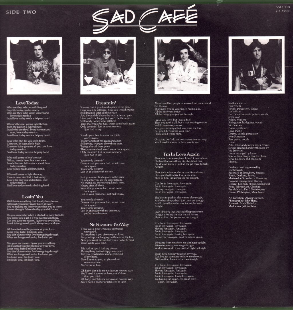 Sad Cafe - Sad Cafe - Lp