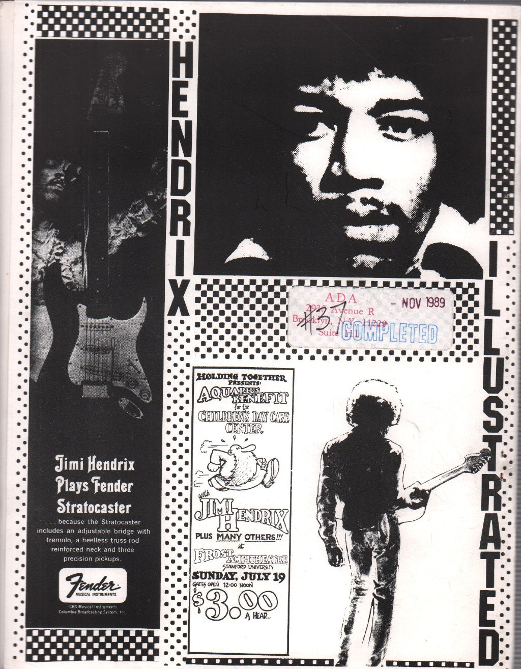 Jimi Hendrix - ada's hendrix illustrated - volume three - Fanzine