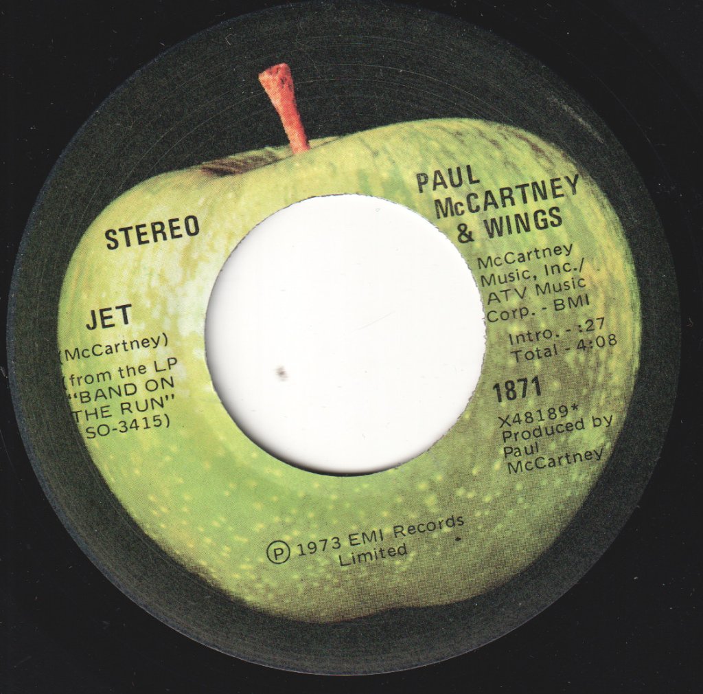 Paul McCartney And Wings - Jet - 7 Inch