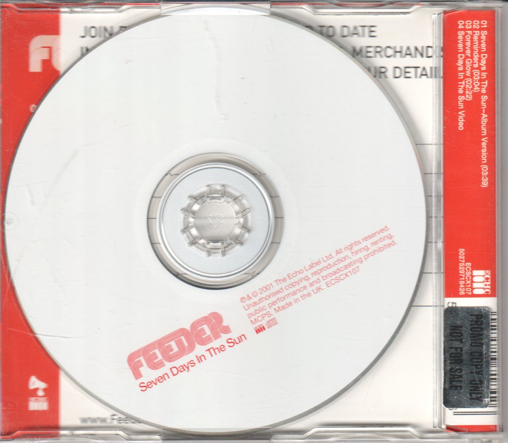 Feeder - Seven Days In The Sun - Cd