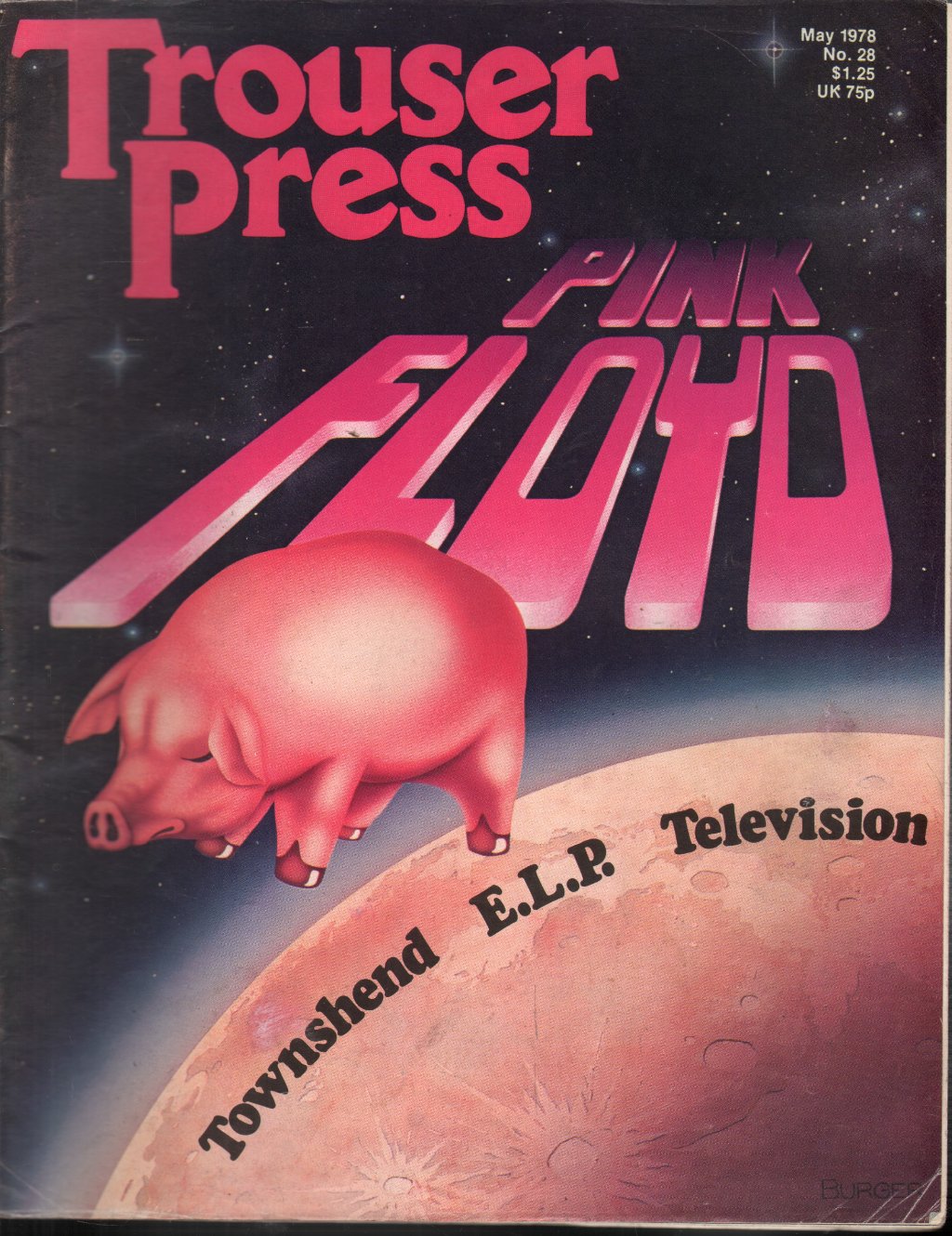 Pink Floyd/Elvis Costello - Trouser Press May 1978 No.28 - Magazine