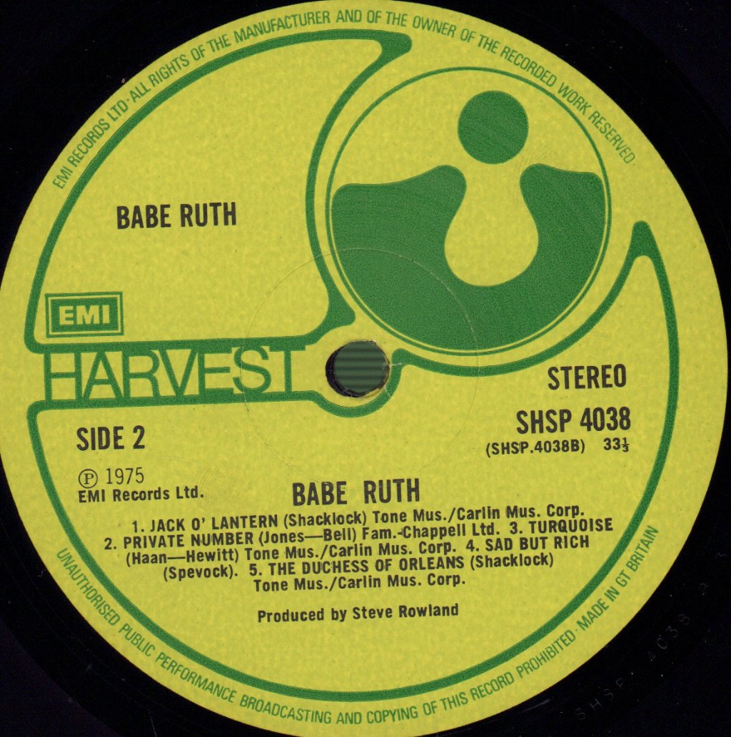 Babe Ruth - Babe Ruth - Lp