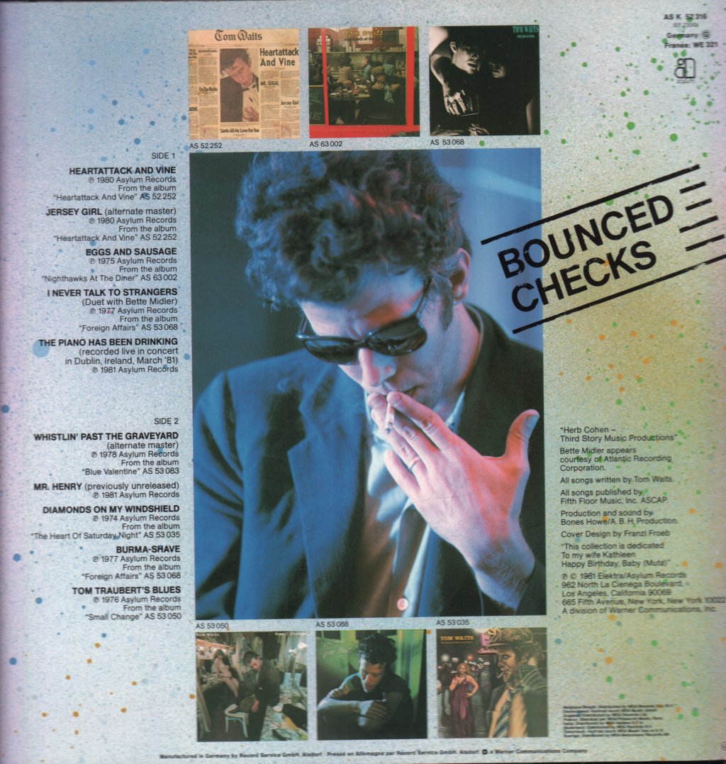 Tom Waits - Bounced Checks - Lp