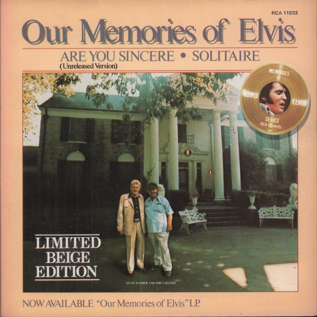 Elvis Presley - Are You Sincere - 7 Inch