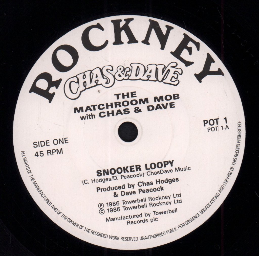 Matchroom Mob With Chas And Dave - Snooker Loopy - 7 Inch
