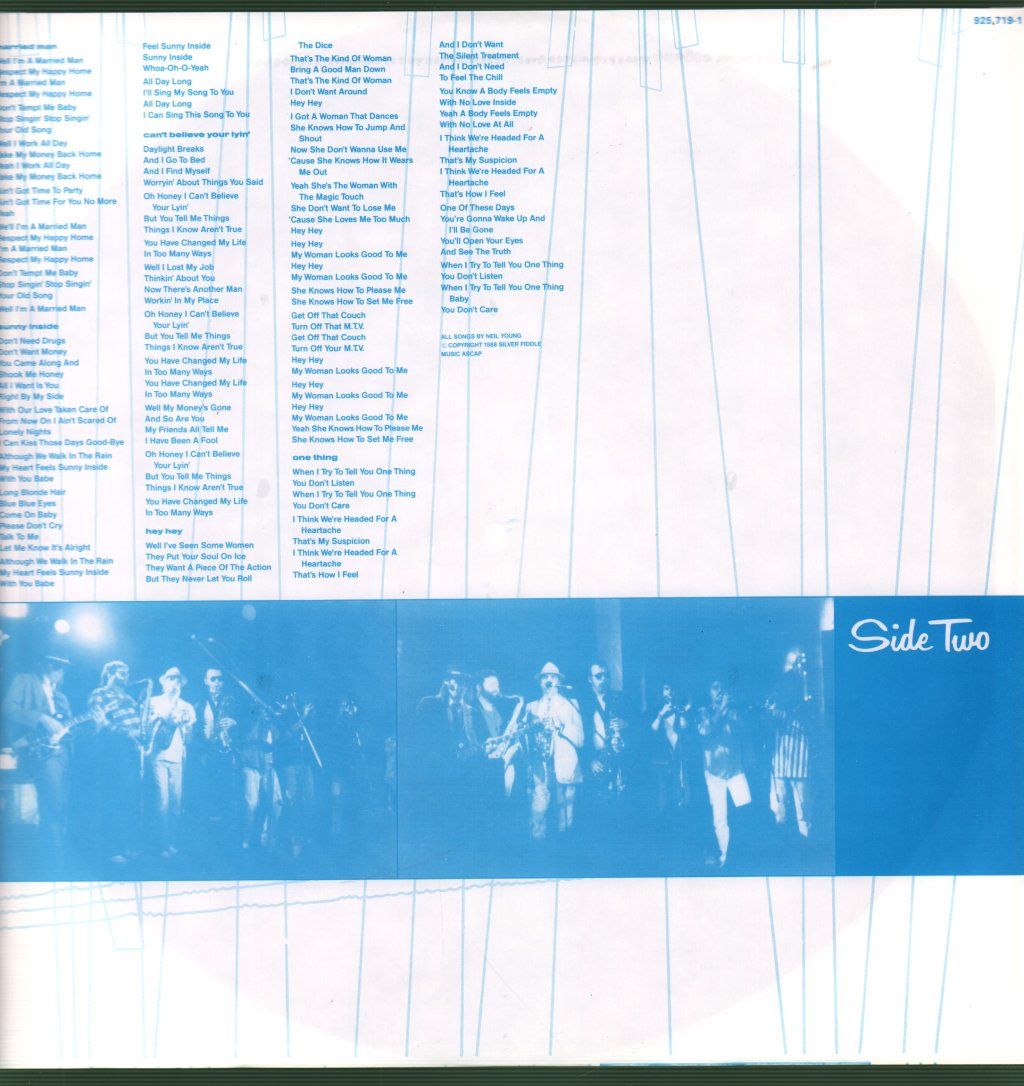 Neil Young And The Bluenotes - This Note's For You - Lp
