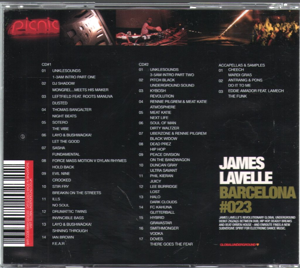 James Lavelle - Barcelona #023 - Double Cd