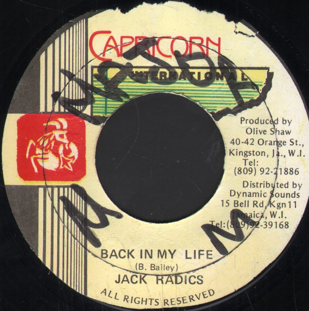 Jack Radics - Back In My Life - 7 Inch