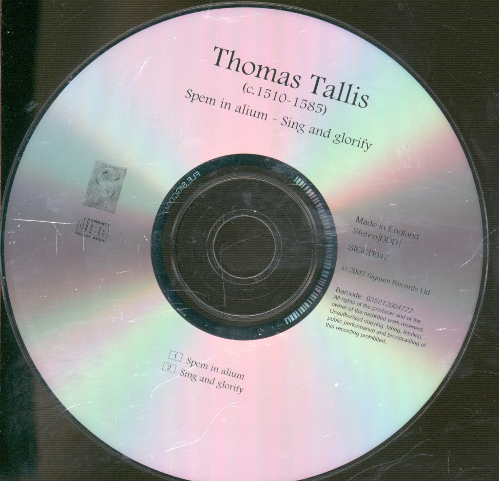 Chapelle Du Roi, Alistair Dixon - Thomas Tallis - Spem In Alium - Sing And Glorify - Cd