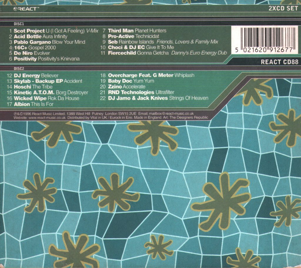 Various Artists - Reactivate 11 - Stinger Beats & Techno Rays - Cd Set