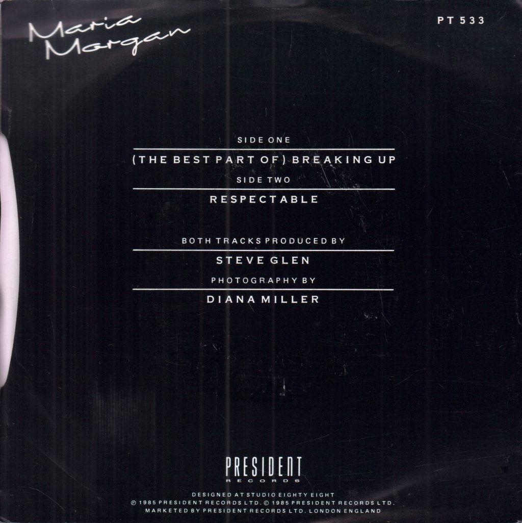 Maria Morgan - Best Part Of Breaking Up - 7 Inch