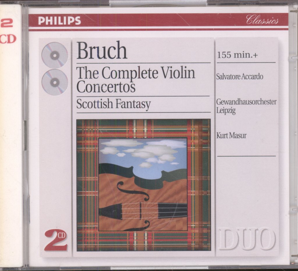 Salvatore Accardo, Gewandhausorchester Leipzig - Bruch - Die 3 Violinkonzerte / Schottische Fantasie - Double Cd