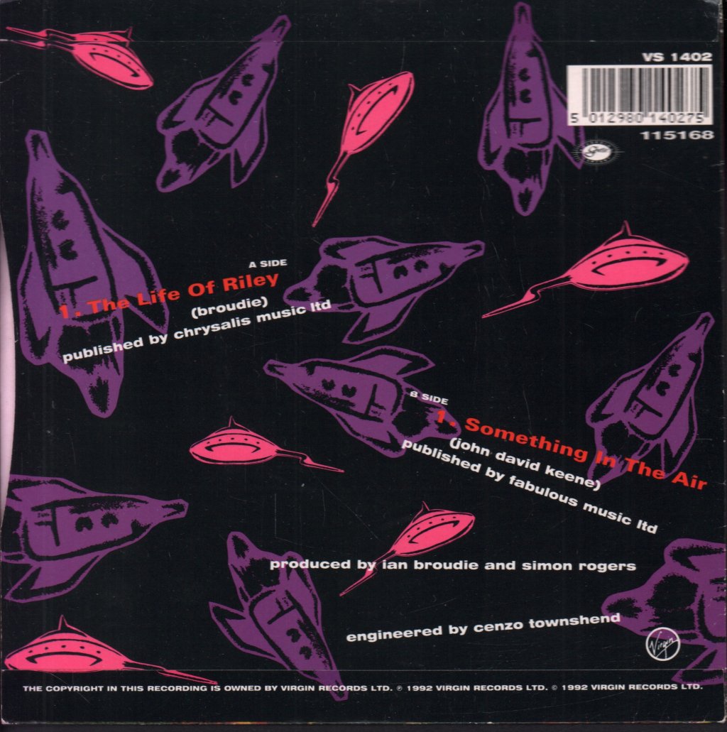 Lightning Seeds - Life Of Riley - 7 Inch