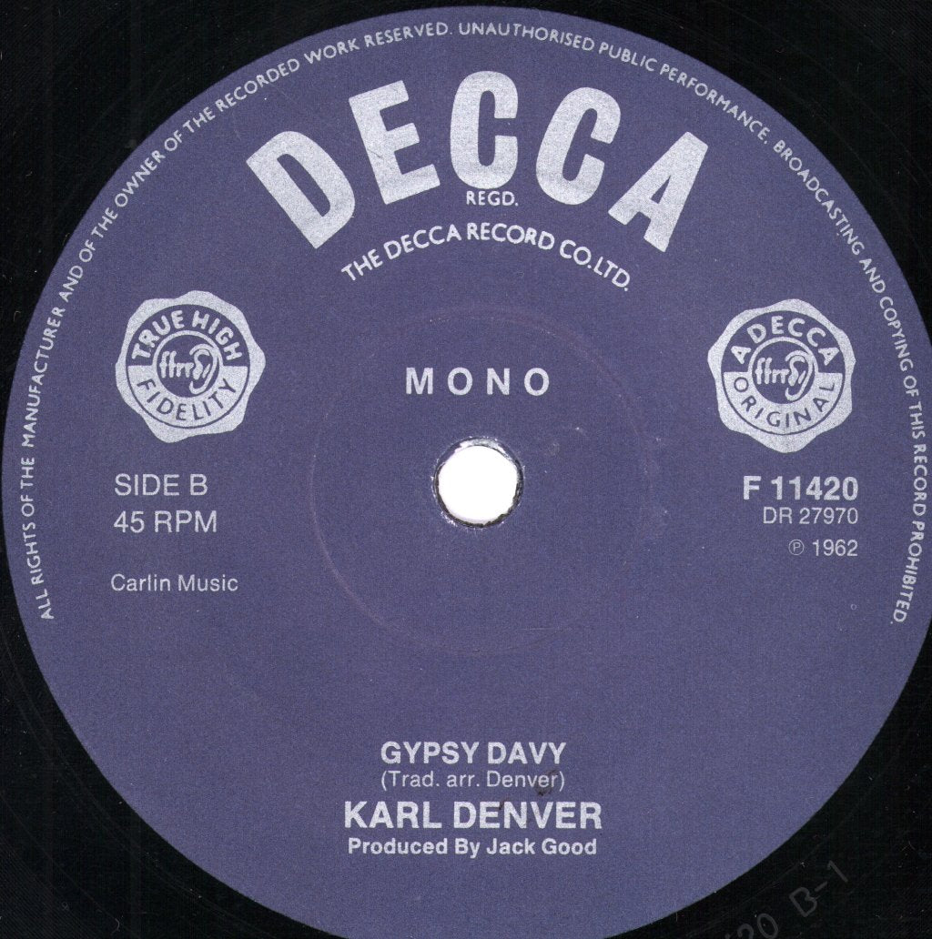 Karl Denver - Wimoweh - 7 Inch