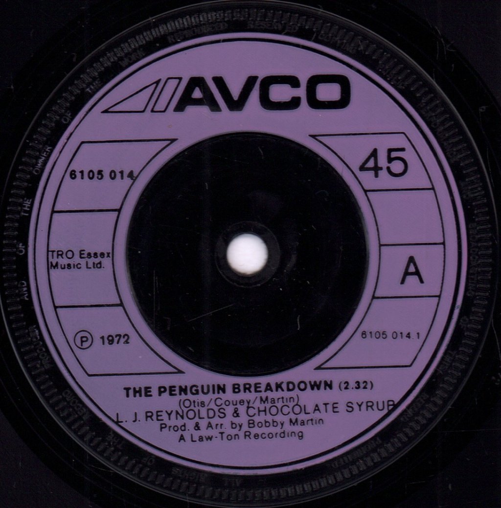 L.j. Reynolds And Chocolate Syrup/Young Hearts - Penguin Breakdown / Oo La We - 7 Inch