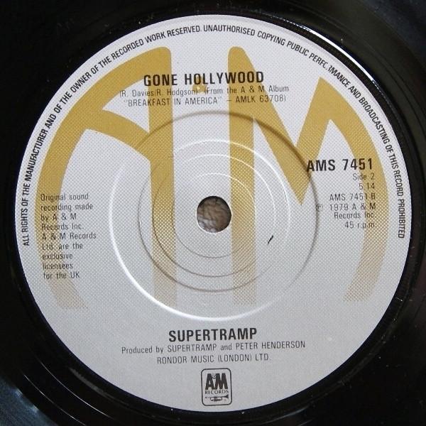 Supertramp - Breakfast In America - 7 Inch