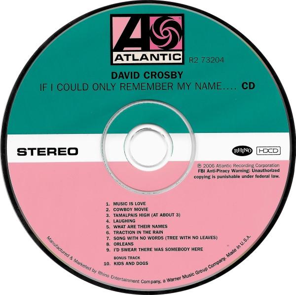 David Crosby - If I Could Only Remember My Name.... - Cd Set