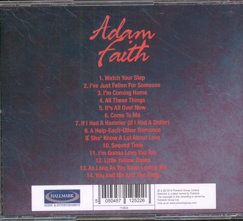 Adam Faith - Adam Faith - Cd