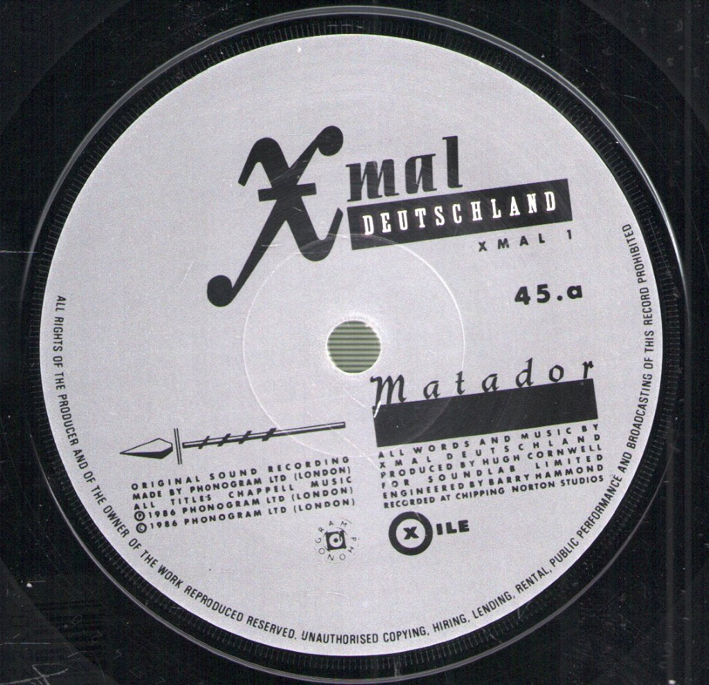 X Mal Deutschland - Matador - 7 Inch