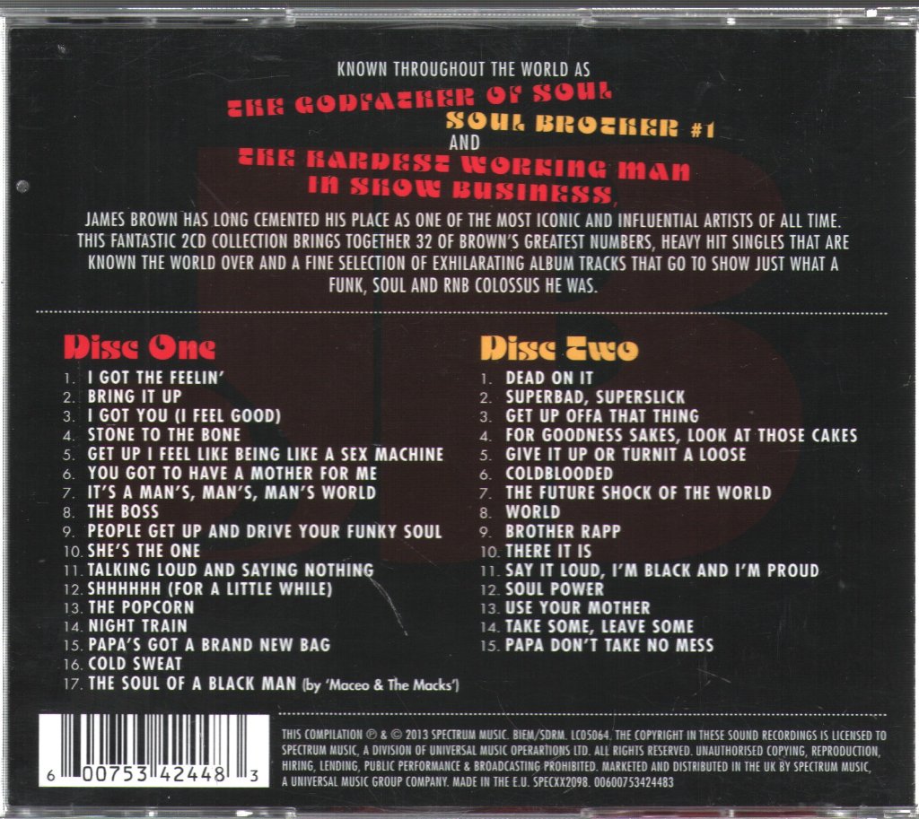 James Brown - I Feel Good: The Very Best Of - Double Cd